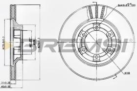 BREMSI CD6345V - DISCHI FRENO - BRAKE DISCS
