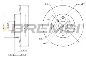 BREMSI CD6346S - DISCHI FRENO - BRAKE DISCS