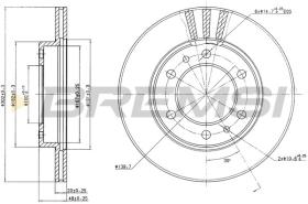 BREMSI CD6347V - DISCHI FRENO - BRAKE DISCS