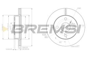 BREMSI CD6350V - DISCHI FRENO - BRAKE DISCS