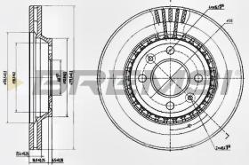 BREMSI CD6354V - DISCHI FRENO - BRAKE DISCS
