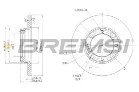BREMSI CD6358S - DISCHI FRENO - BRAKE DISCS