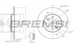 BREMSI CD6361S - DISCHI FRENO - BRAKE DISCS