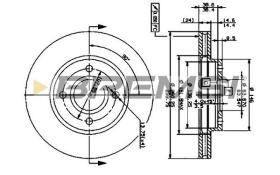 BREMSI CD6364V - DISCHI FRENO - BRAKE DISCS
