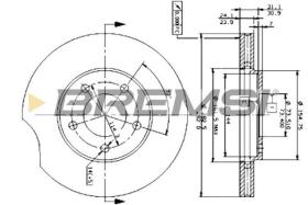 BREMSI CD6366V - DISCHI FRENO - BRAKE DISCS