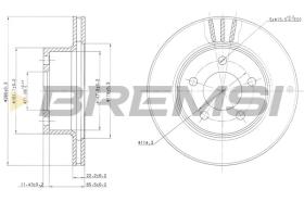 BREMSI CD6367V - DISCHI FRENO - BRAKE DISCS