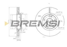 BREMSI CD6369V - DISCHI FRENO - BRAKE DISCS