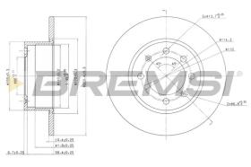 BREMSI CD6374S - DISCHI FRENO - BRAKE DISCS