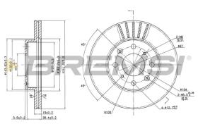 BREMSI CD6377V - DISCHI FRENO - BRAKE DISCS