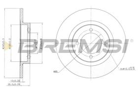 BREMSI CD6378S - DISCHI FRENO - BRAKE DISCS