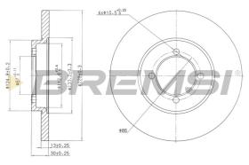 BREMSI CD6379S - DISCHI FRENO - BRAKE DISCS