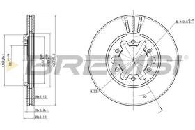 BREMSI CD6382V - DISCHI FRENO - BRAKE DISCS