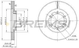 BREMSI CD6385V - DISCHI FRENO - BRAKE DISCS