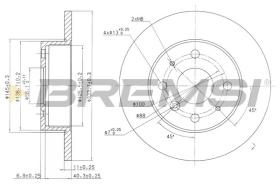 BREMSI CD6386S - DISCHI FRENO - BRAKE DISCS