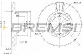 BREMSI CD6389V - DISCHI FRENO - BRAKE DISCS