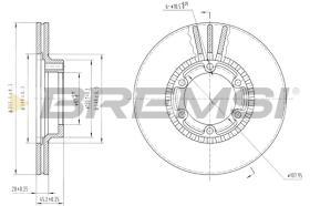 BREMSI CD6392V - DISCHI FRENO - BRAKE DISCS