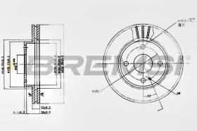 BREMSI CD6393V - DISCHI FRENO - BRAKE DISCS