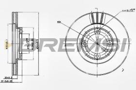 BREMSI CD6394V - DISCHI FRENO - BRAKE DISCS