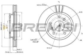 BREMSI CD6395V - DISCHI FRENO - BRAKE DISCS