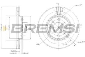 BREMSI CD6398V - DISCHI FRENO - BRAKE DISCS