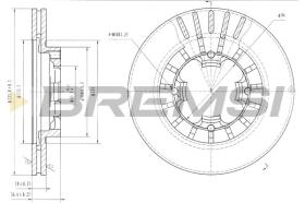 BREMSI CD6399V - DISCHI FRENO - BRAKE DISCS