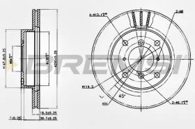 BREMSI CD6400V - DISCHI FRENO - BRAKE DISCS