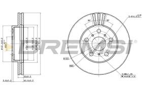 BREMSI CD6402V - DISCHI FRENO - BRAKE DISCS