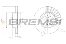 BREMSI CD6403V - DISCHI FRENO - BRAKE DISCS