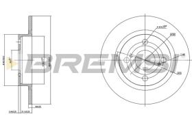 BREMSI CD6404S - DISCHI FRENO - BRAKE DISCS