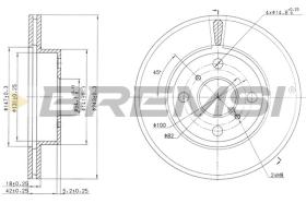 BREMSI CD6407V - DISCHI FRENO - BRAKE DISCS
