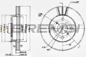 BREMSI CD6408V - DISCHI FRENO - BRAKE DISCS