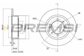BREMSI CD6409S - DISCHI FRENO - BRAKE DISCS
