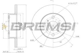 BREMSI CD6412S - DISCHI FRENO - BRAKE DISCS
