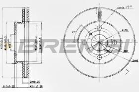 BREMSI CD6413V - DISCHI FRENO - BRAKE DISCS