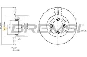 BREMSI CD6415V - DISCHI FRENO - BRAKE DISCS