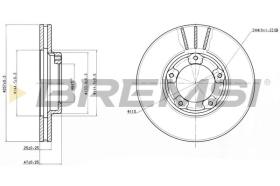 BREMSI CD6416V - DISCHI FRENO - BRAKE DISCS