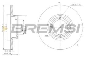 BREMSI CD6418S - DISCHI FRENO - BRAKE DISCS