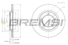 BREMSI CD6419S - DISCHI FRENO - BRAKE DISCS