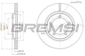 BREMSI CD6420V - DISCHI FRENO - BRAKE DISCS