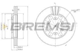 BREMSI CD6421V - DISCHI FRENO - BRAKE DISCS