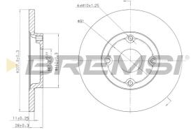 BREMSI CD6422S - DISCHI FRENO - BRAKE DISCS