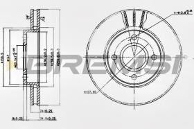 BREMSI CD6423V - DISCHI FRENO - BRAKE DISCS