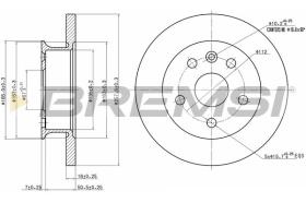 BREMSI CD6424S - DISCHI FRENO - BRAKE DISCS