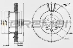 BREMSI CD6427V - DISCHI FRENO - BRAKE DISCS