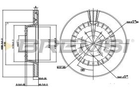 BREMSI CD6434V - DISCHI FRENO - BRAKE DISCS