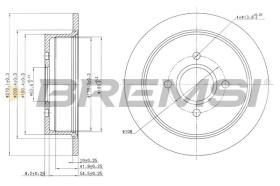 BREMSI CD6435S - DISCHI FRENO - BRAKE DISCS