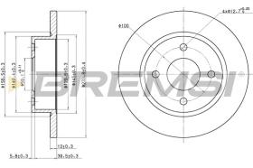 BREMSI CD6442S - DISCHI FRENO - BRAKE DISCS