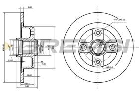 BREMSI CD6449S - DISCHI FRENO - BRAKE DISCS