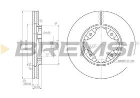BREMSI CD6450V - DISCHI FRENO - BRAKE DISCS