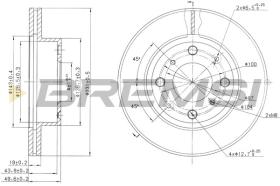 BREMSI CD6451V - DISCHI FRENO - BRAKE DISCS